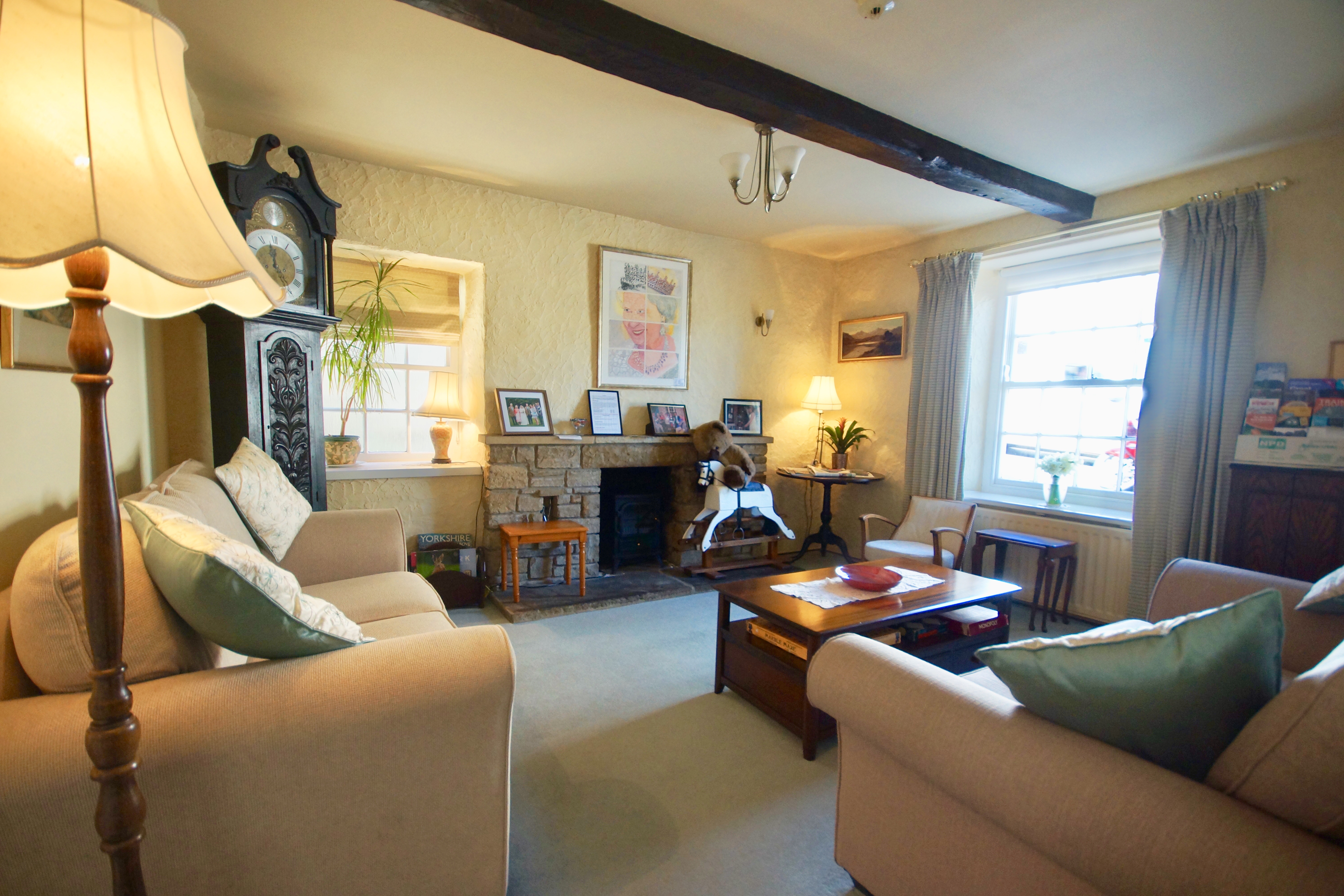 Guests are welcome to relax in our lounge area